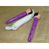 Cuerda de saltar, madera mik, muñeca color púrpura