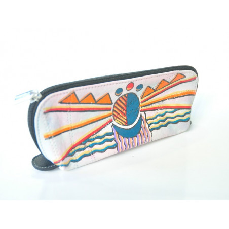 Estuche 22.5cm dibujos de colores
