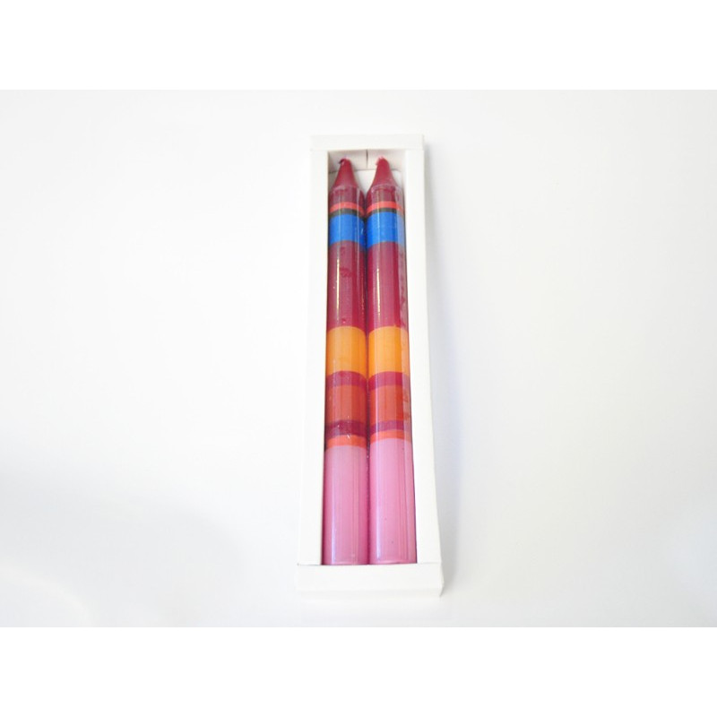 Velas parafina hechas a mano 2x23cm