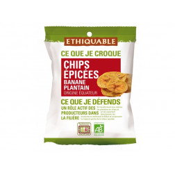 Chips de plátano especiados