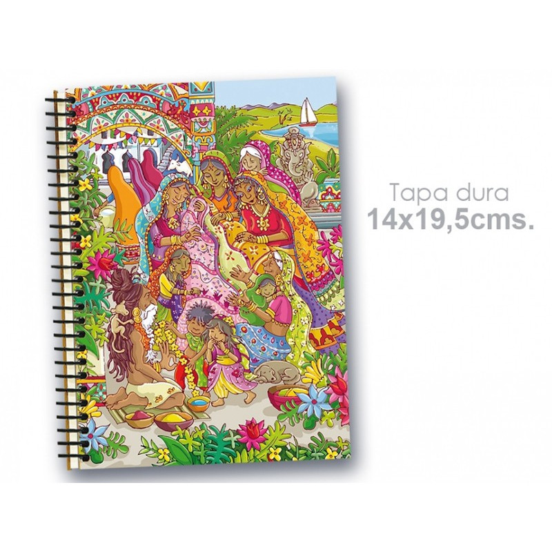 Cuaderno 14*19.5 cm "India"