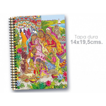 Cuaderno 14*19.5 cm "India"
