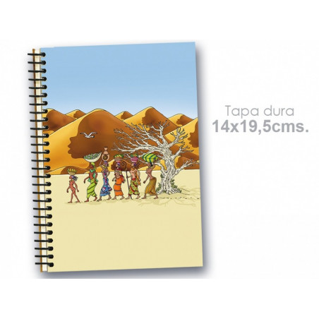 Cuaderno 14*19.5 ce "Mujeres dunas"
