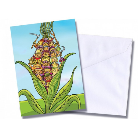 Tarjeta/postal "Mazorca campesina"