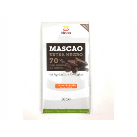 Tableta de chocolate Extra Negro, BIO, MASCAO