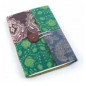 Libreta retales saris reciclados