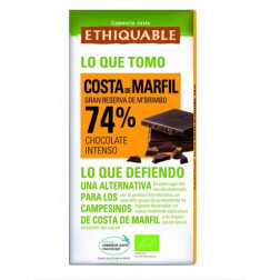 Chocolate negro 74% Costa de Marfil BIO