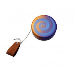 Yoyo morado espiral naranja