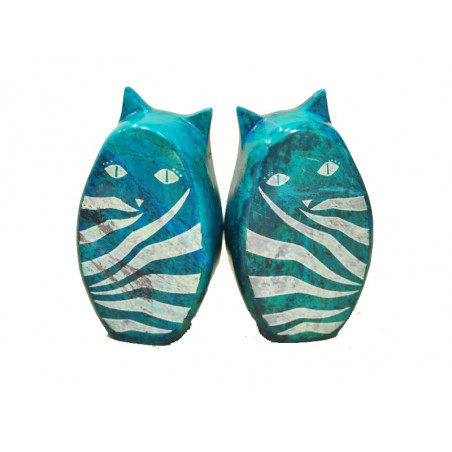 Sujetalibros piedra gatos - 15*8*5 cm