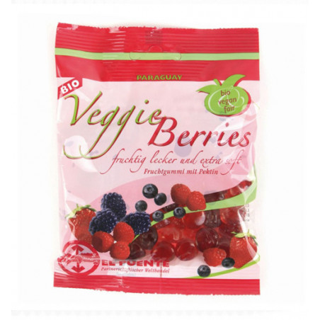 Gominola vegana frutos rojos