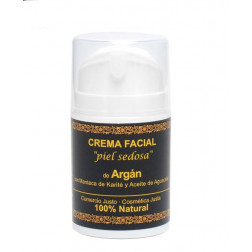 Crema facial "Piel Sedosa", con Aceite de Argan-50ml