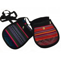 Bolsito tela multicolor, 16*17.5cm