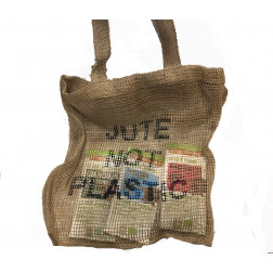 Bolsa compra "Yute, not plastic"