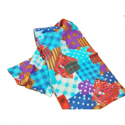 Chal algodón, diseño patchwork
