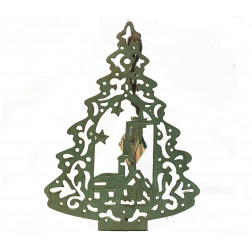 Árbol madera verde 25,5cm