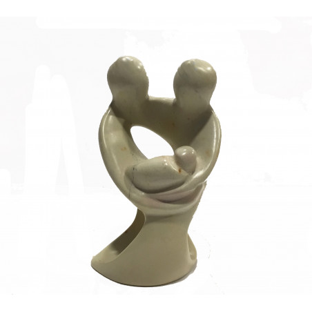 Estatuita abrazo familia 15 cm