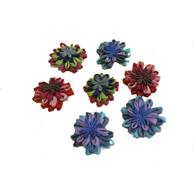 Broche de flores de Organza