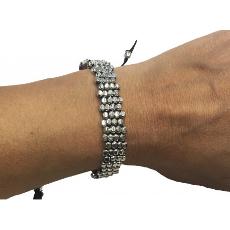 Brazalete hilo metal trenzado