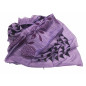 Pañuelo morado flores, 60*180cm