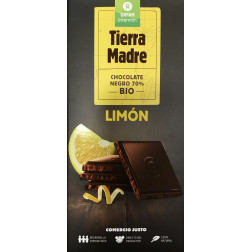 Chocolate negro 70% con limón