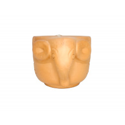 Vela elefante cerámica, pequeña, de frente
