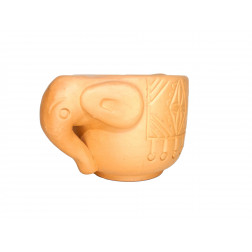 Vela cerámica de elefante, mini, perfil