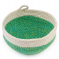 Cesta redonda bicolor verde D21 Cesta redonda bicolor verde D21