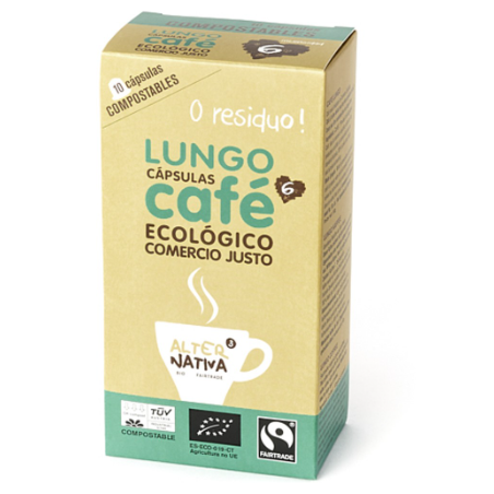 Caja 10 cápsulas biodegradables Café Longo FLO