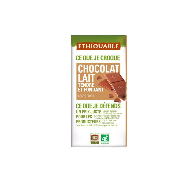 Chocolate con Leche Cremoso BIO 100g
