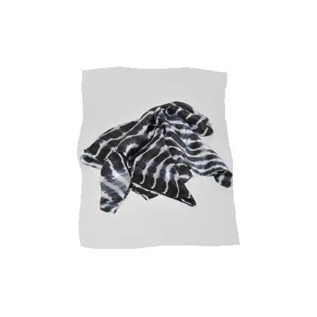 Pañuelo batik en gris 100% seda, 80x80 cm