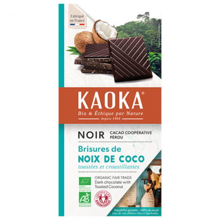 Chocolate negro coco tostado KAOKA