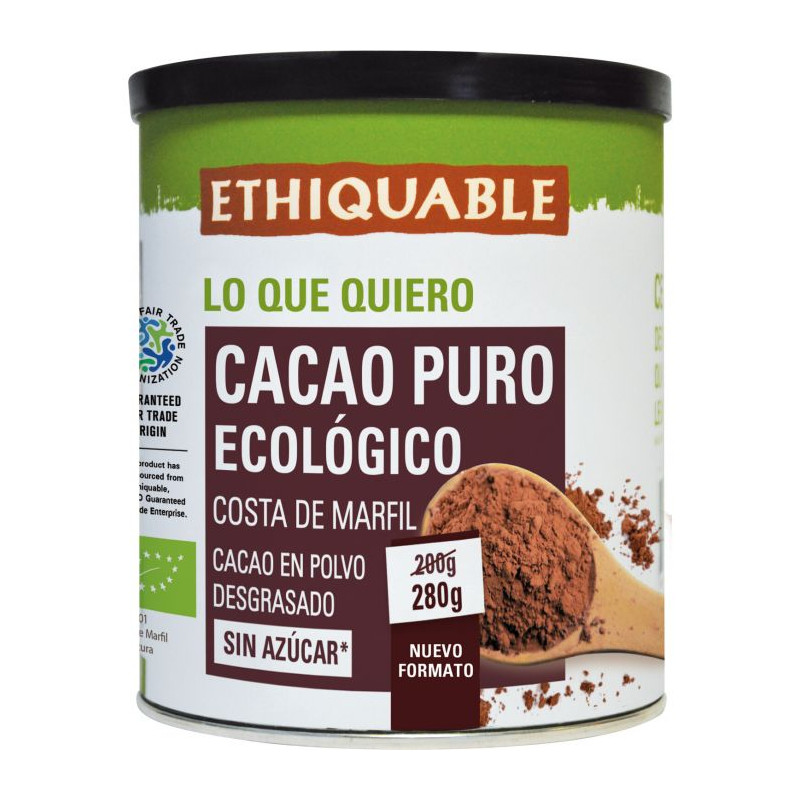 Cacao puro en lata 280gr