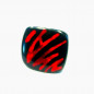 Anillo de Tagua dibujo rojo