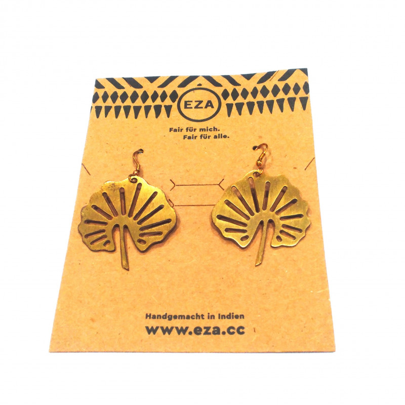 Pendientes Hojas Dorados