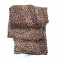 Pañuelo estampado, marrón, 100% seda, 90x90 cm