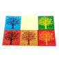 Tarjeta de felicitación "Árbol de la vida", juego de 5 tarjetas dobles con sobre, Papel, Varios colores