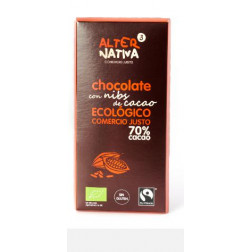 Chocolate nibs de cacao 70 