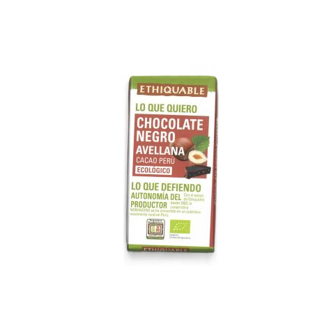 Mini tableta Chocolate Negro con avellana BIO 30 g