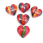 Corazones multicolores