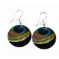 Pendientes "Pavo real"