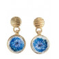 Pendientes "Flor Azul"