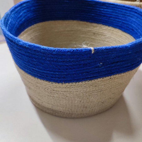 CESTA GRANDE Con bordes azules