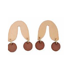 Pendientes pierna beige