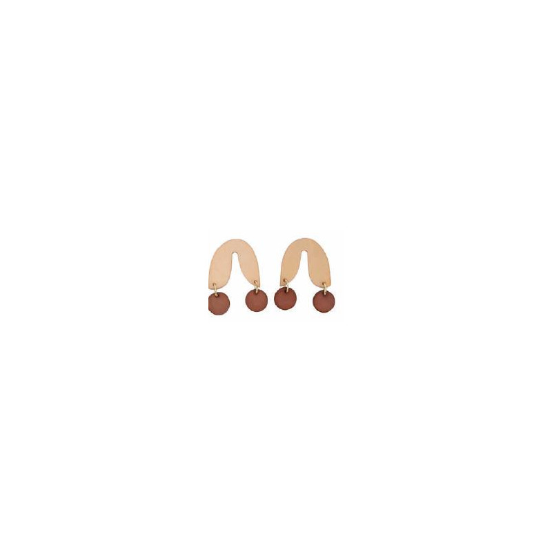 Pendientes pierna beige