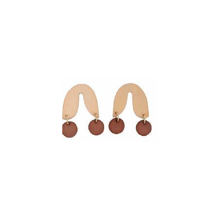 Pendientes pierna beige