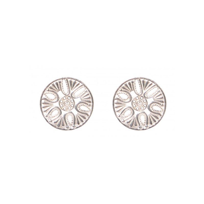 Pendientes forma de mandala plata Pendientes forma de mandala plata