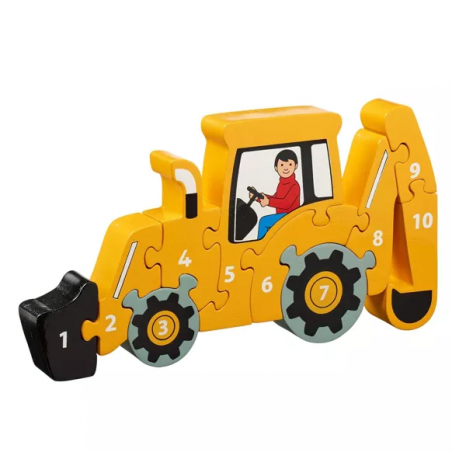 Puzzle retroescavadora 1-10