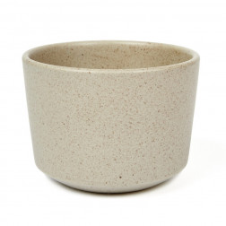 Taza de gres gris