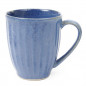 Taza de cerámica azul