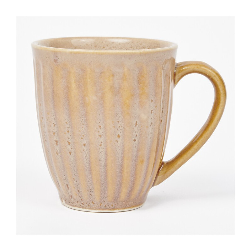 Taza de cerámica amarilla arena Taza de cerámica amarilla arena